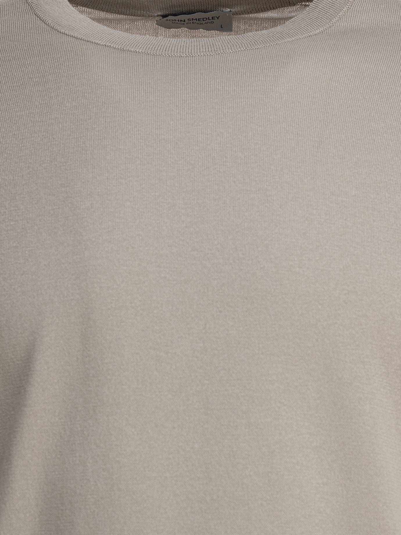Crewneck t-shirts Solid colour  Grey - John Smedley Men | PDP | VIETTI Online Store | Zoom-Modal_3
