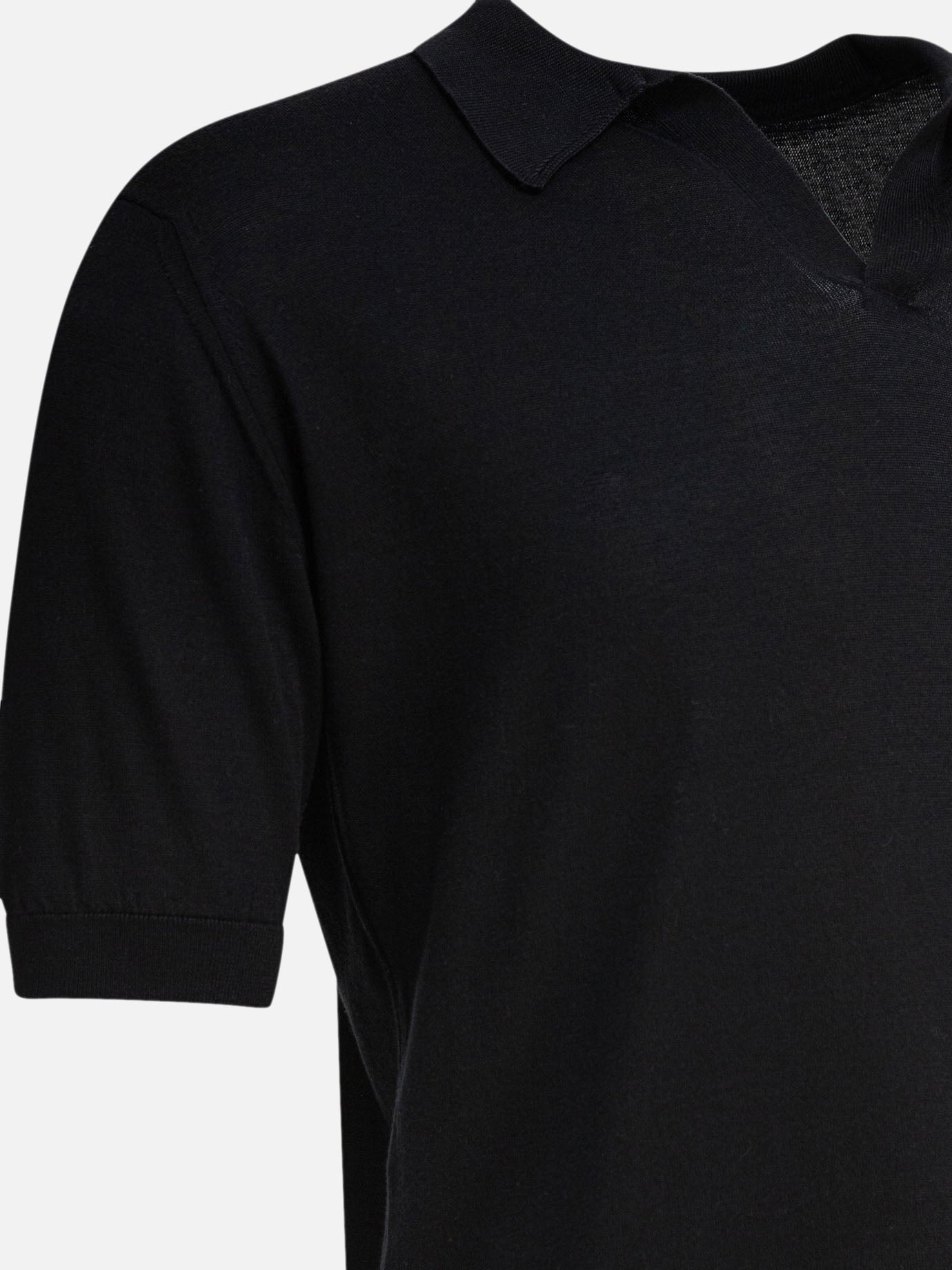 John Smedley &quot;Noah&quot; polo shirt 16108807_M Black thumbnail_4