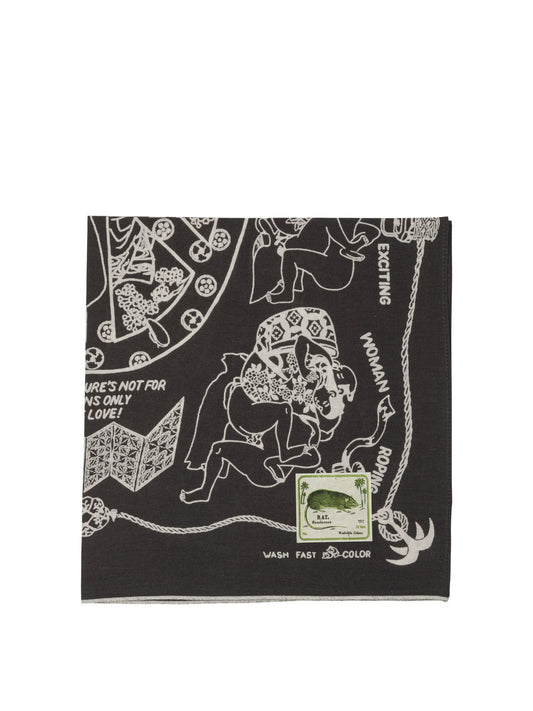 KAPITAL "Yobai" scarf 20452504_UNI Black 1