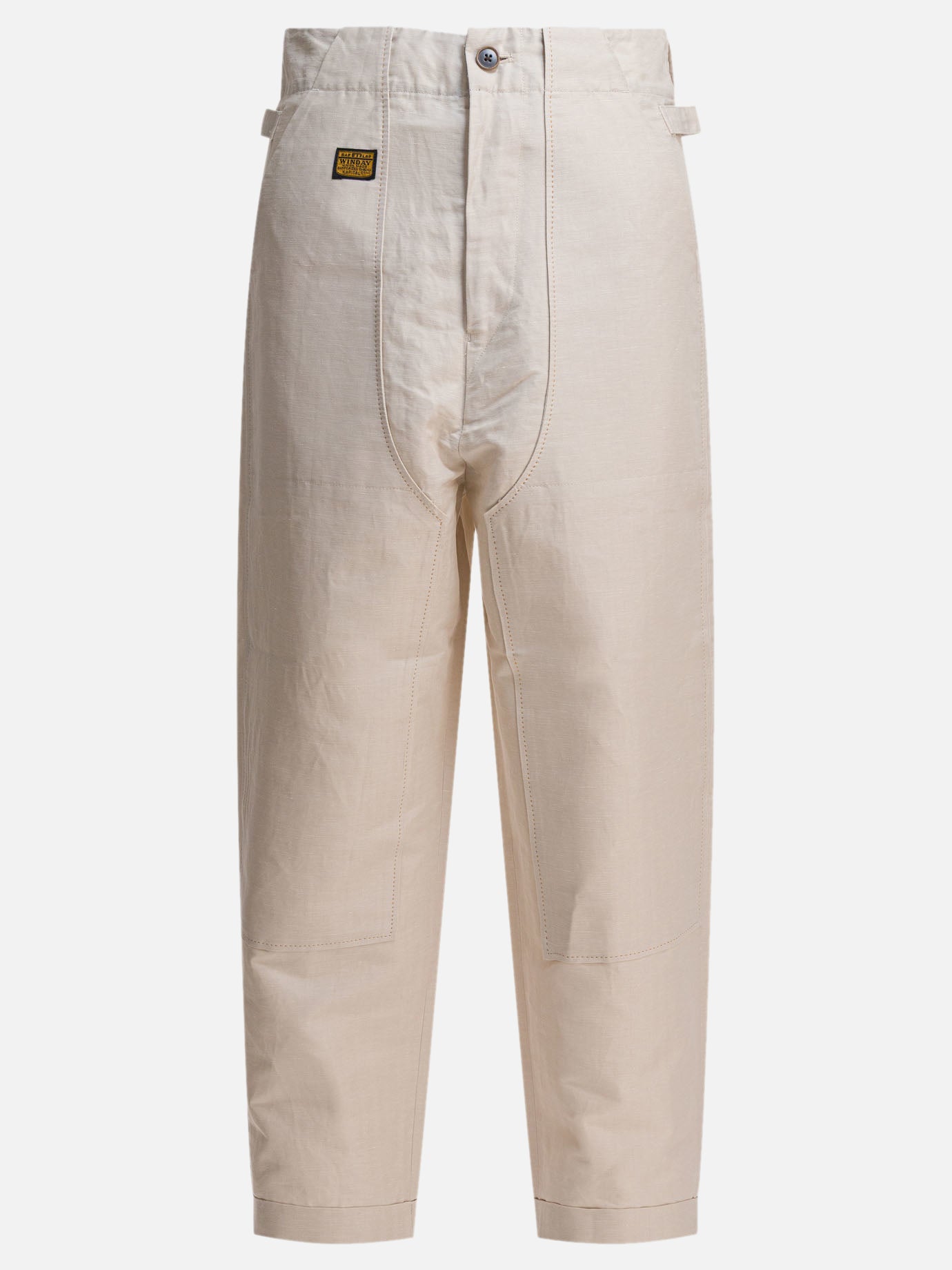 KAPITAL Linen and cotton trousers Beige