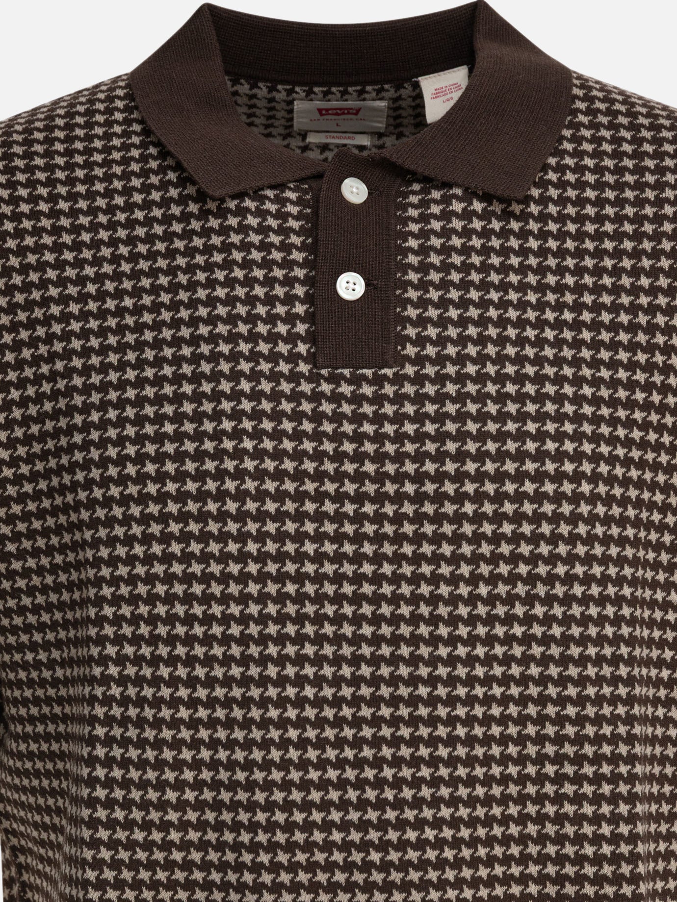 Levi's Knitted polo shirt Brown