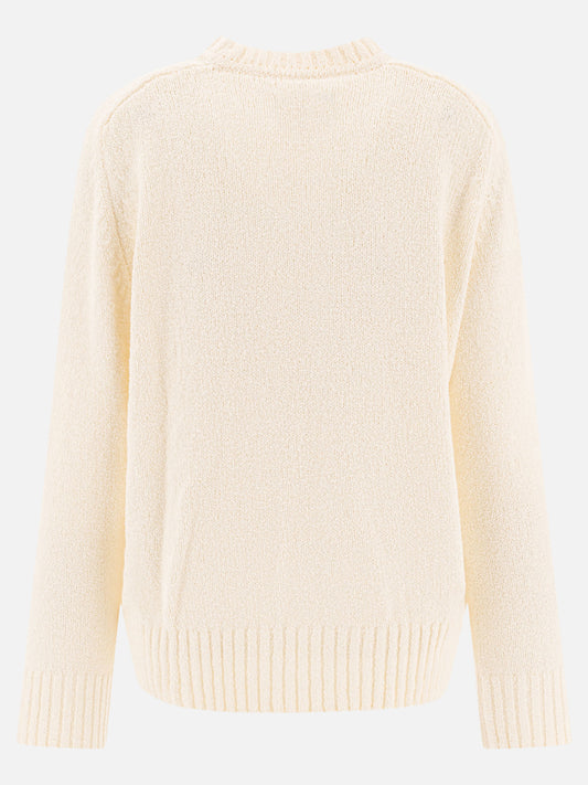 Crewneck sweaters Tinta unita  White - Loulou Studio Women | PLP | VIETTI Online Store | 2
