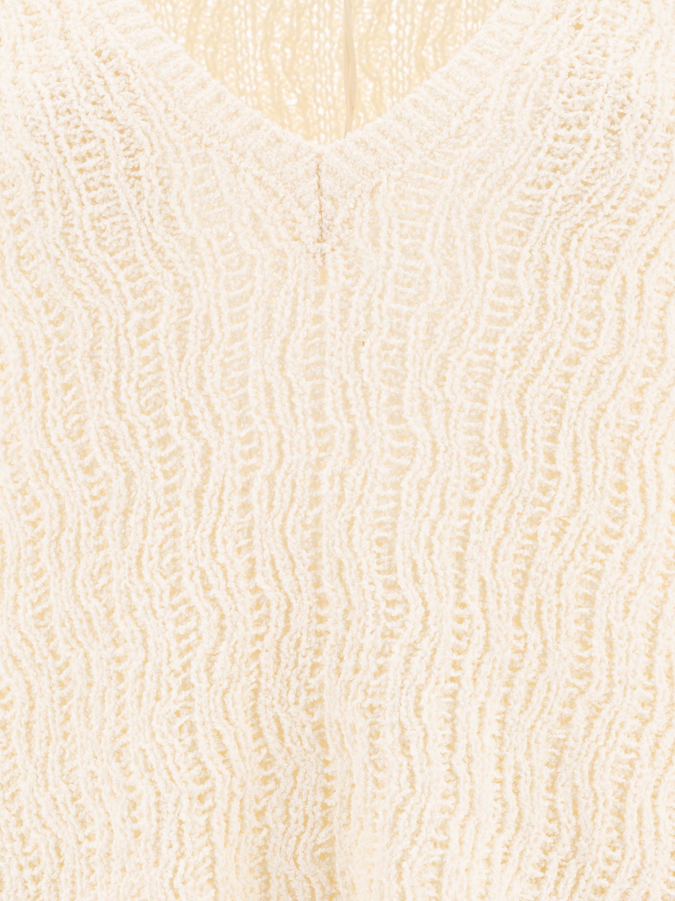 V neck sweaters Textured knit  White - Loulou Studio Women | PDP | VIETTI Online Store | thumbnail_3