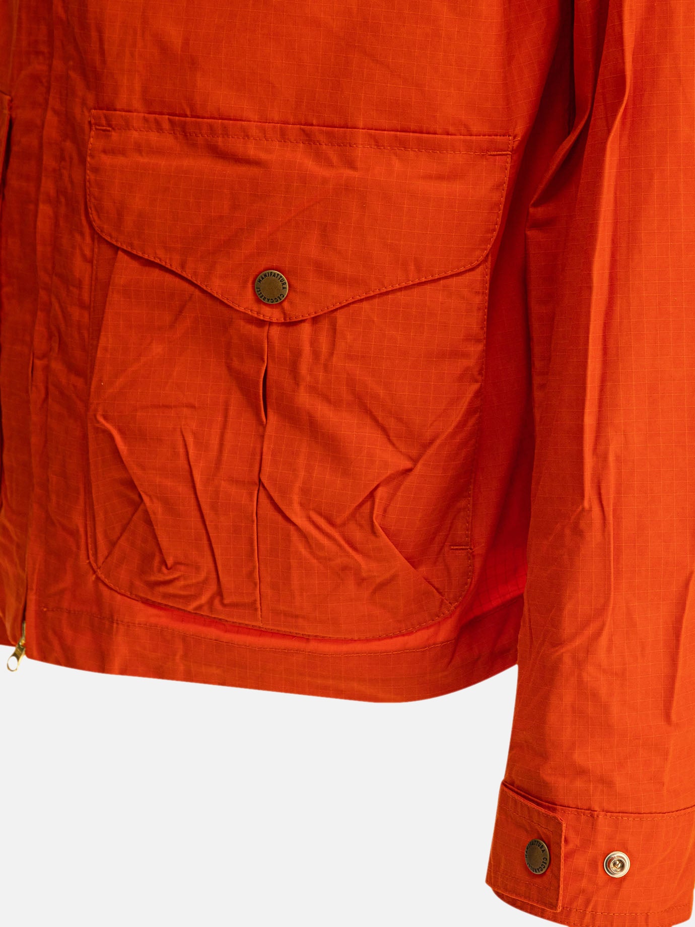 Overshirt jackets Solid colour  Orange - Manifattura Ceccarelli Men | PDP | VIETTI Online Store | Zoom-Modal_4
