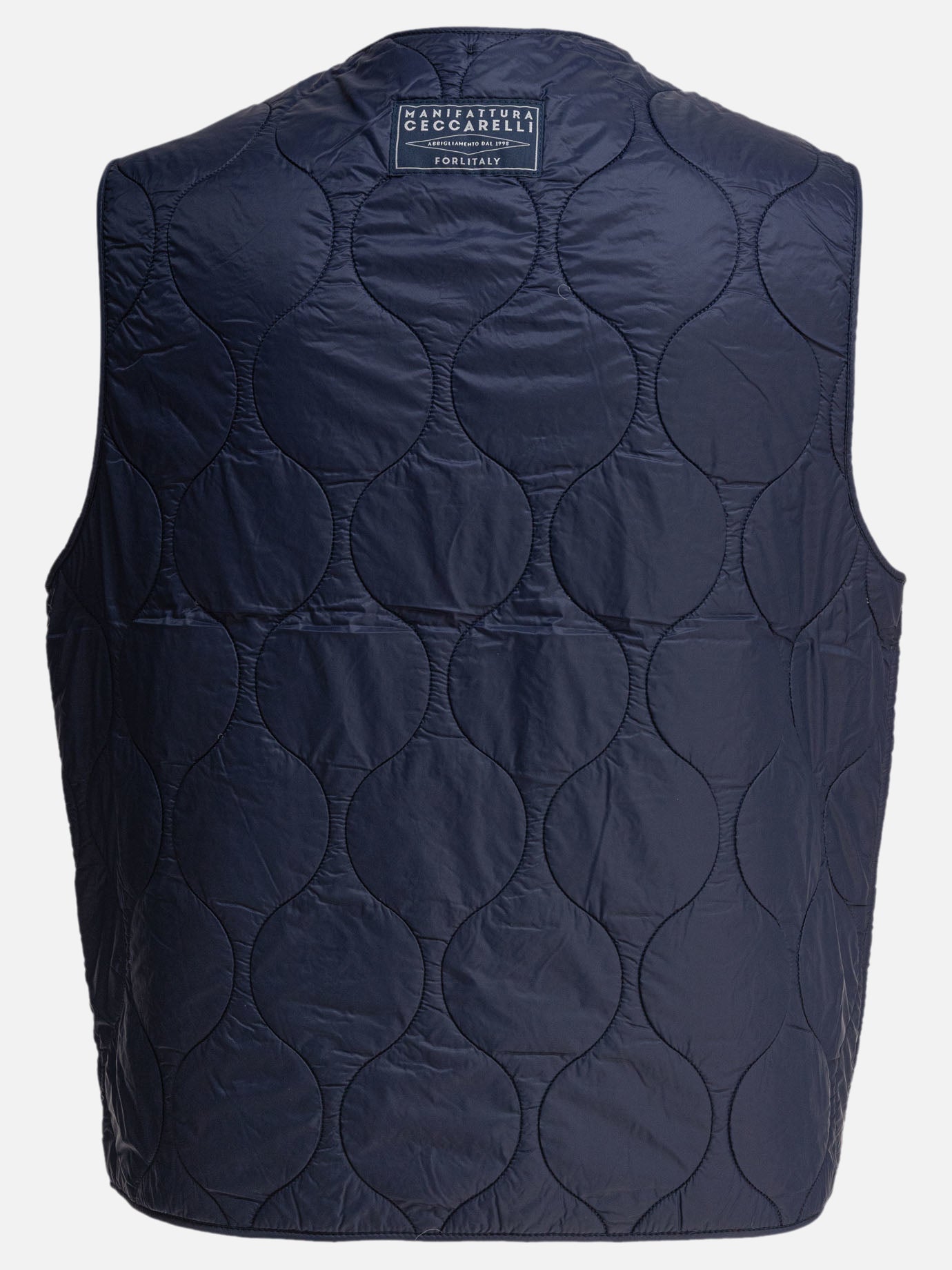 Vest jackets Solid colour  Blue - Manifattura Ceccarelli Men | PDP | VIETTI Online Store | Zoom-Modal_2
