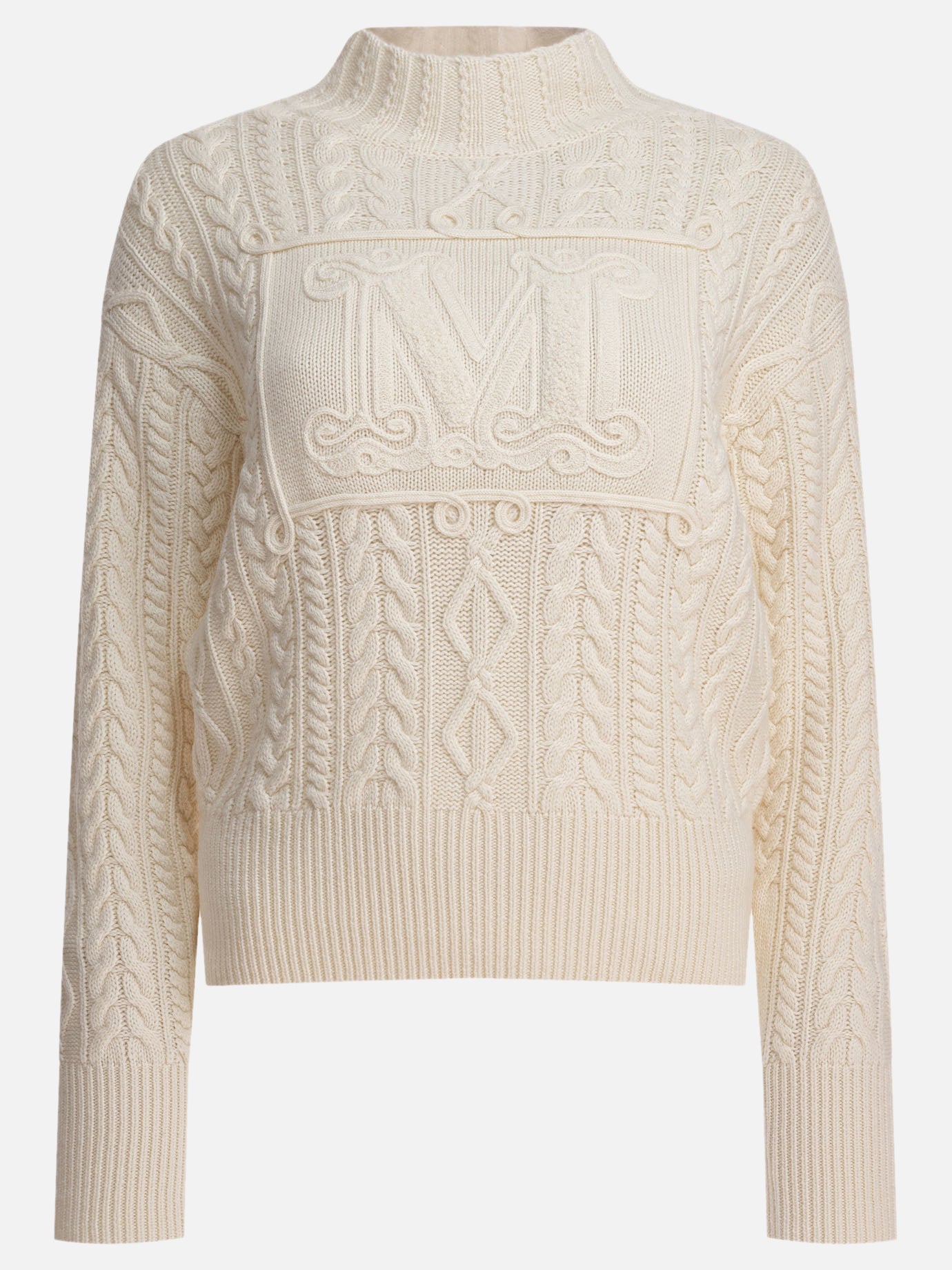 Max Mara Wool and cashmere sweater White