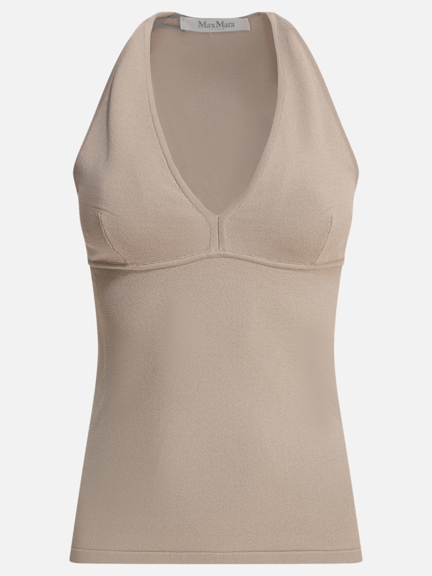 Tank tops Solid colour  Beige - Max Mara Women | PDP | VIETTI Online Store | Zoom-Modal
