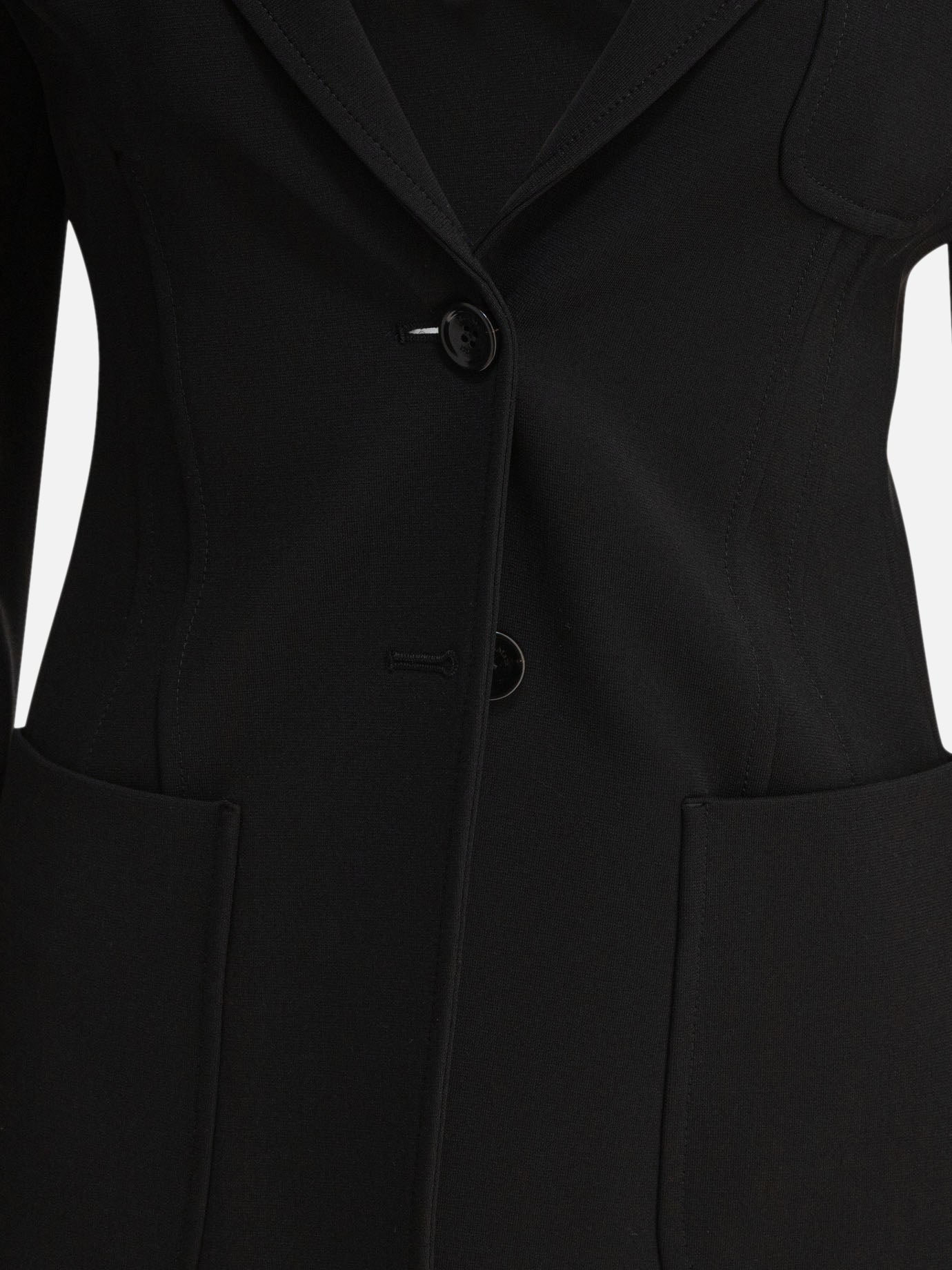 Max Mara Slim jersey blazer Black - Women | VIETTI Online Store