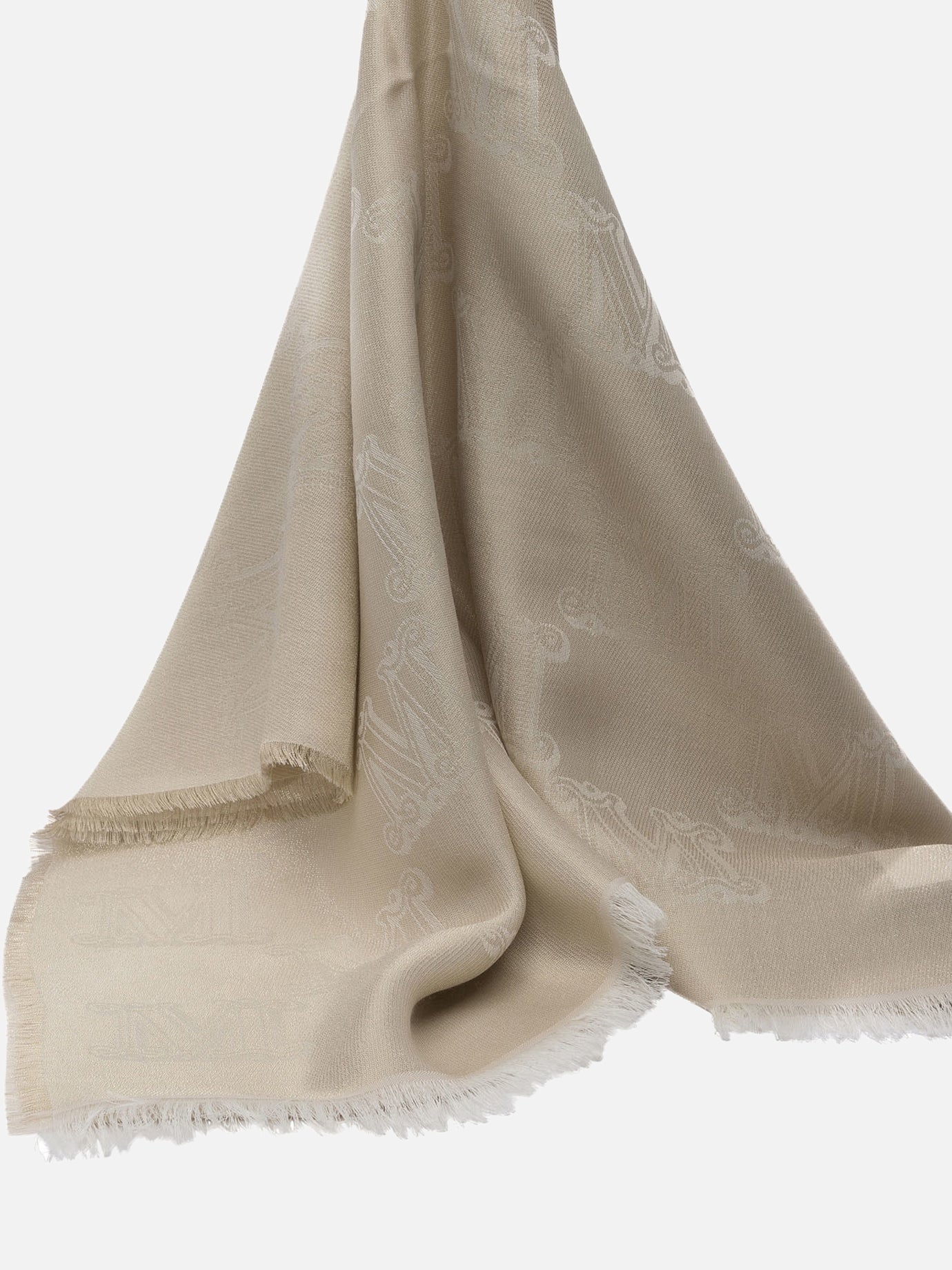Max Mara Silk, wool and cashmere scarf 15732419_UNI Gold thumbnail_2