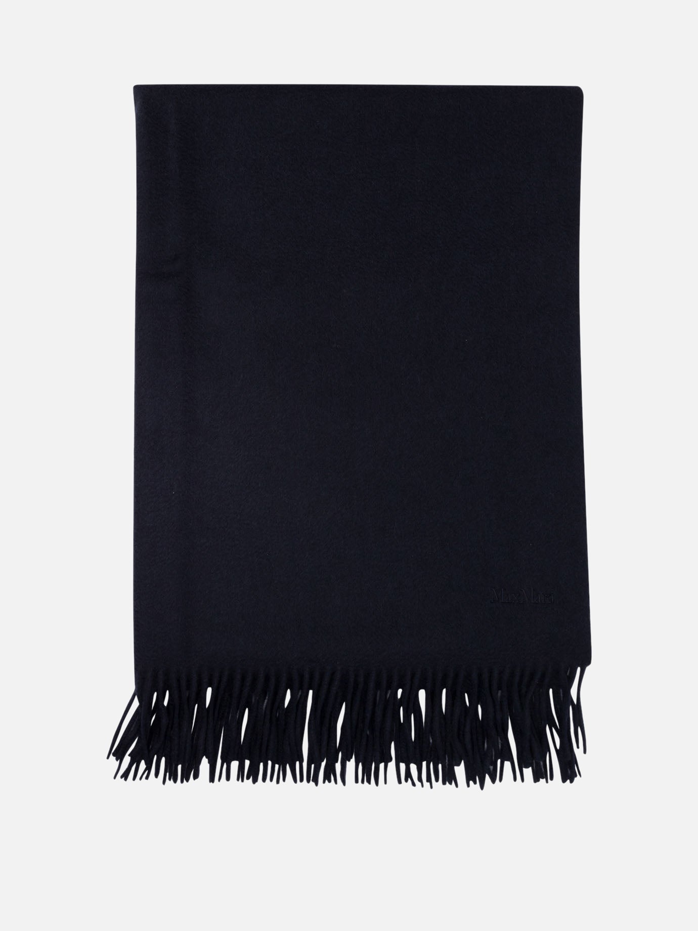 Fringed scarves 100% cashemere  Blue - Max Mara Women | PDP | VIETTI Online Store | thumbnail