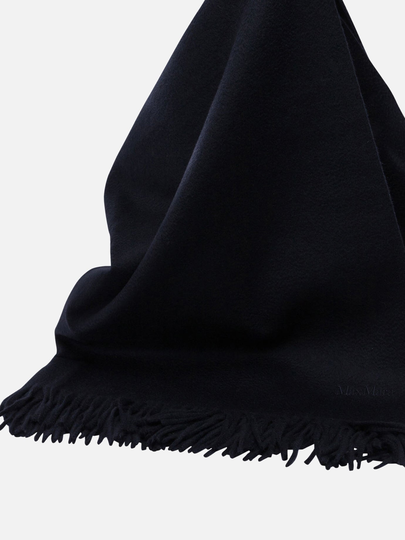 Fringed scarves 100% cashemere  Blue - Max Mara Women | PDP | VIETTI Online Store | Zoom-Modal_2
