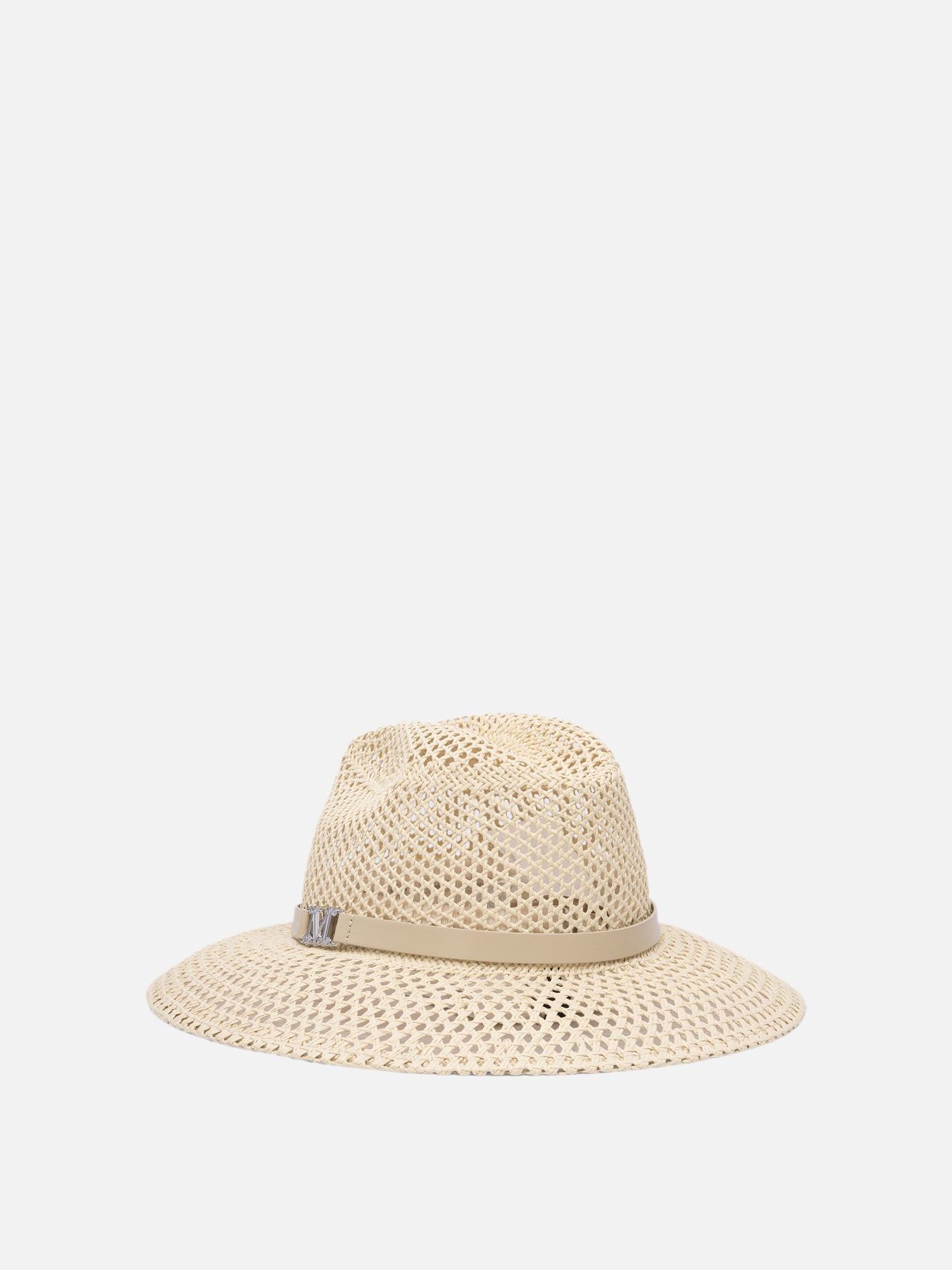 Max Mara Perforated hat Beige