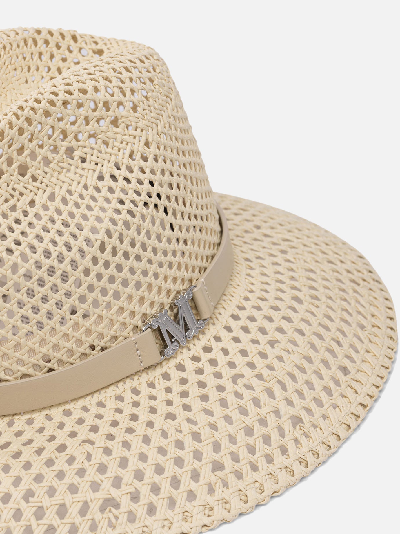Max Mara Perforated hat Beige