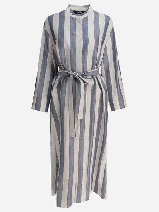 Long dresses Striped  White - Max Mara S Women | VIETTI Online Store 
