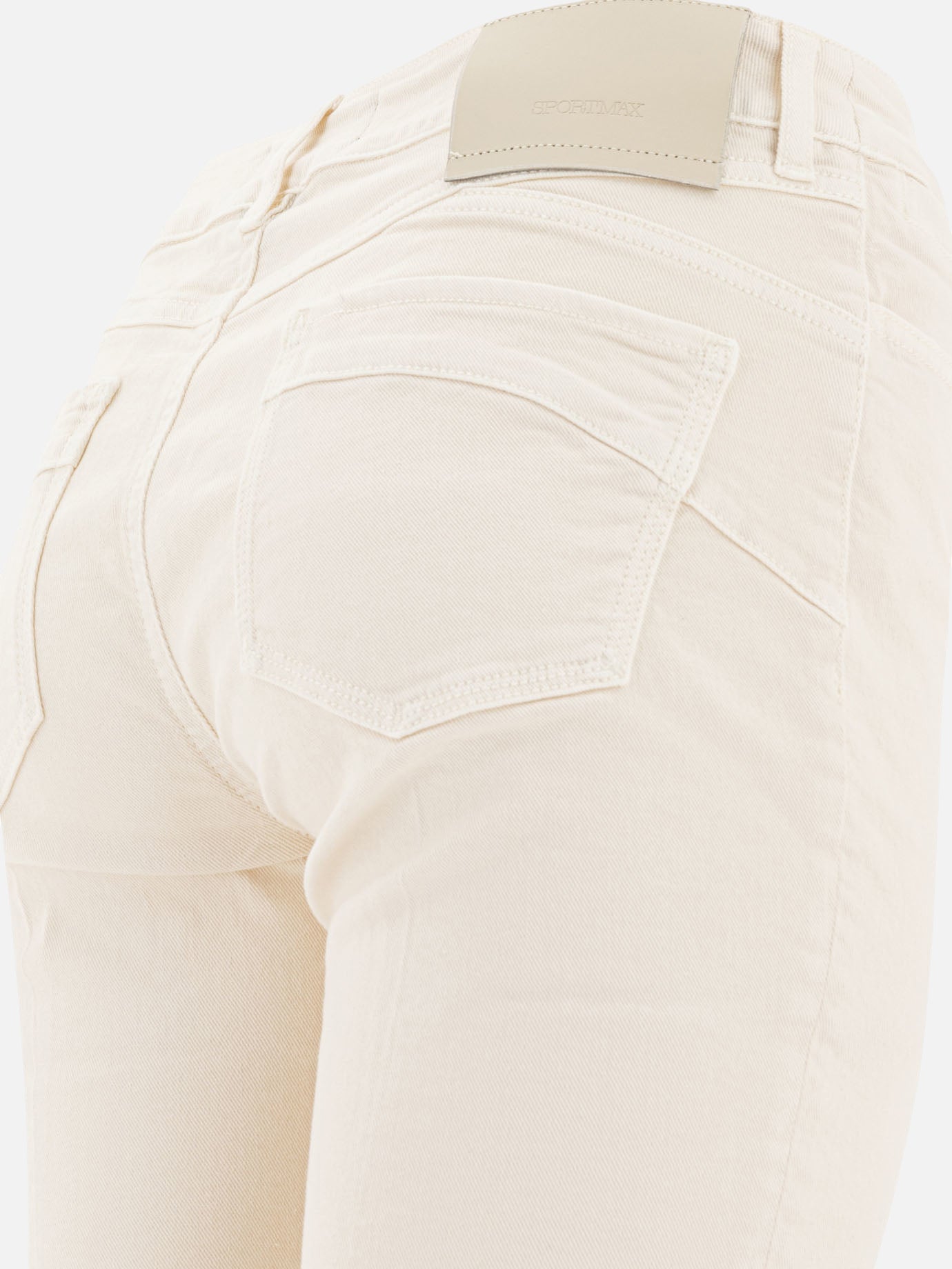 Straight-leg jeans Solid colour  White - Max Mara Sportmax Women | PDP | VIETTI Online Store | thumbnail_4