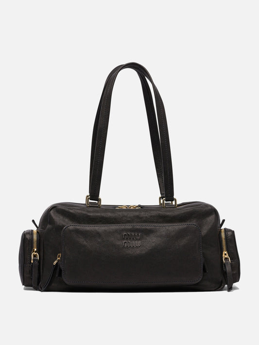Medium bags 100% lamb leather  Black - Miu Miu Women | PDP | VIETTI Online Store 
