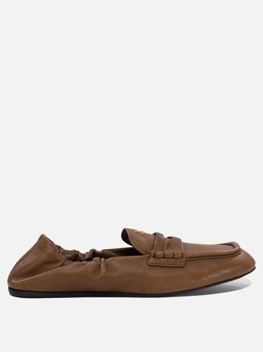 Miu Miu "Ruches" loafers 12415977_36 Brown 1
