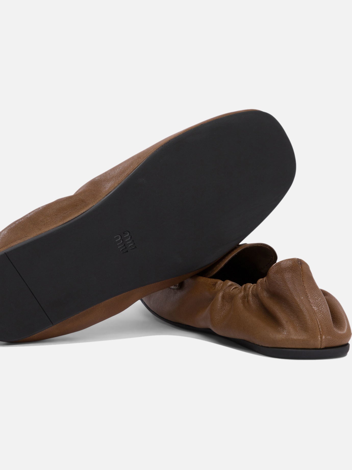 Miu Miu &quot;Ruches&quot; loafers 12415977_36½ Brown thumbnail_5