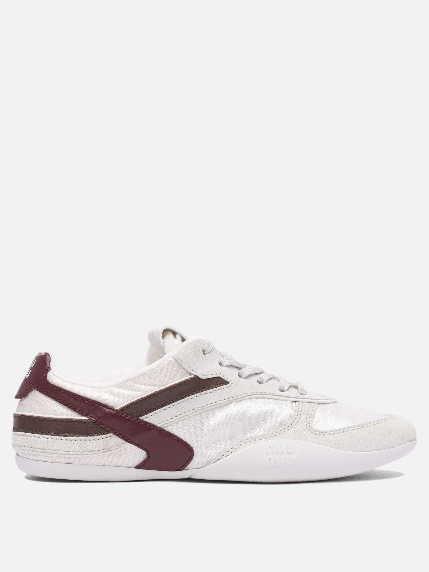 Low top sneakers 100% polyamide - 100% rubber  White - Miu Miu Women | PDP | VIETTI Online Store | thumbnail