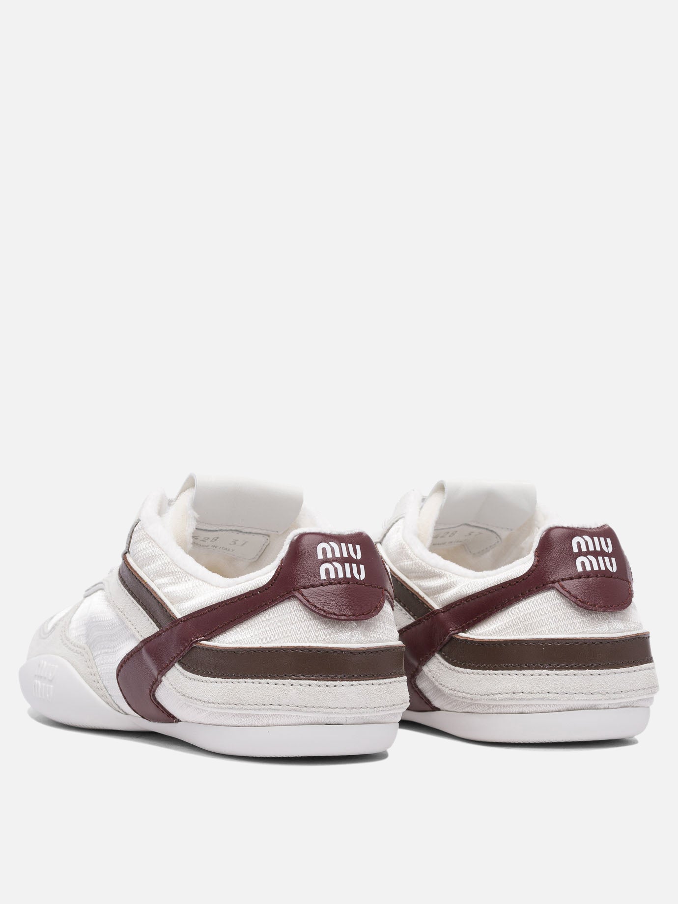 Low top sneakers 100% polyamide - 100% rubber  White - Miu Miu Women | PDP | VIETTI Online Store | thumbnail_4
