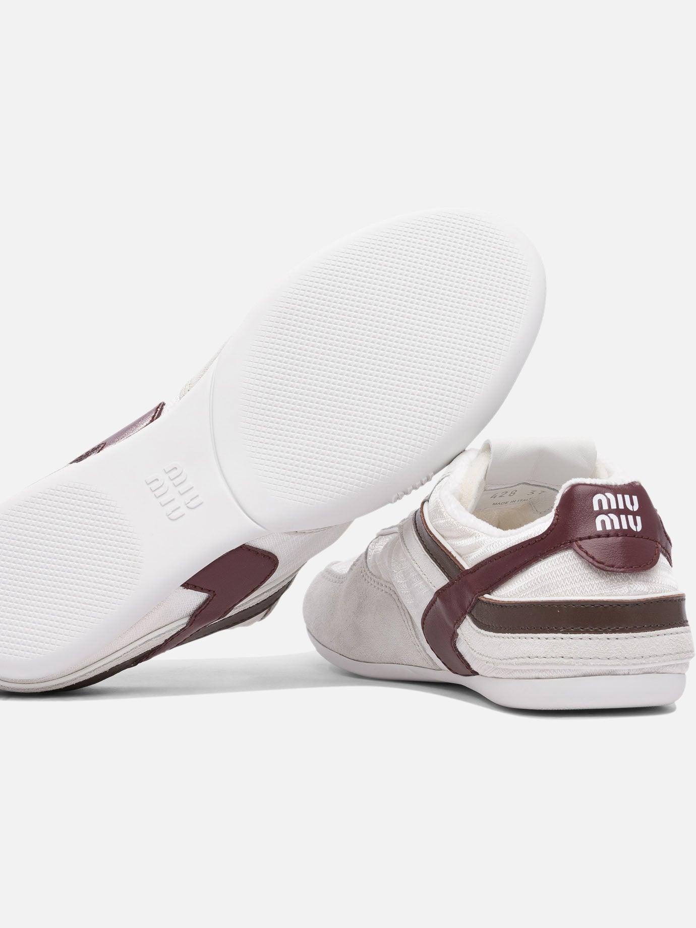 Low top sneakers 100% polyamide - 100% rubber  White - Miu Miu Women | PDP | VIETTI Online Store | Zoom-Modal_5
