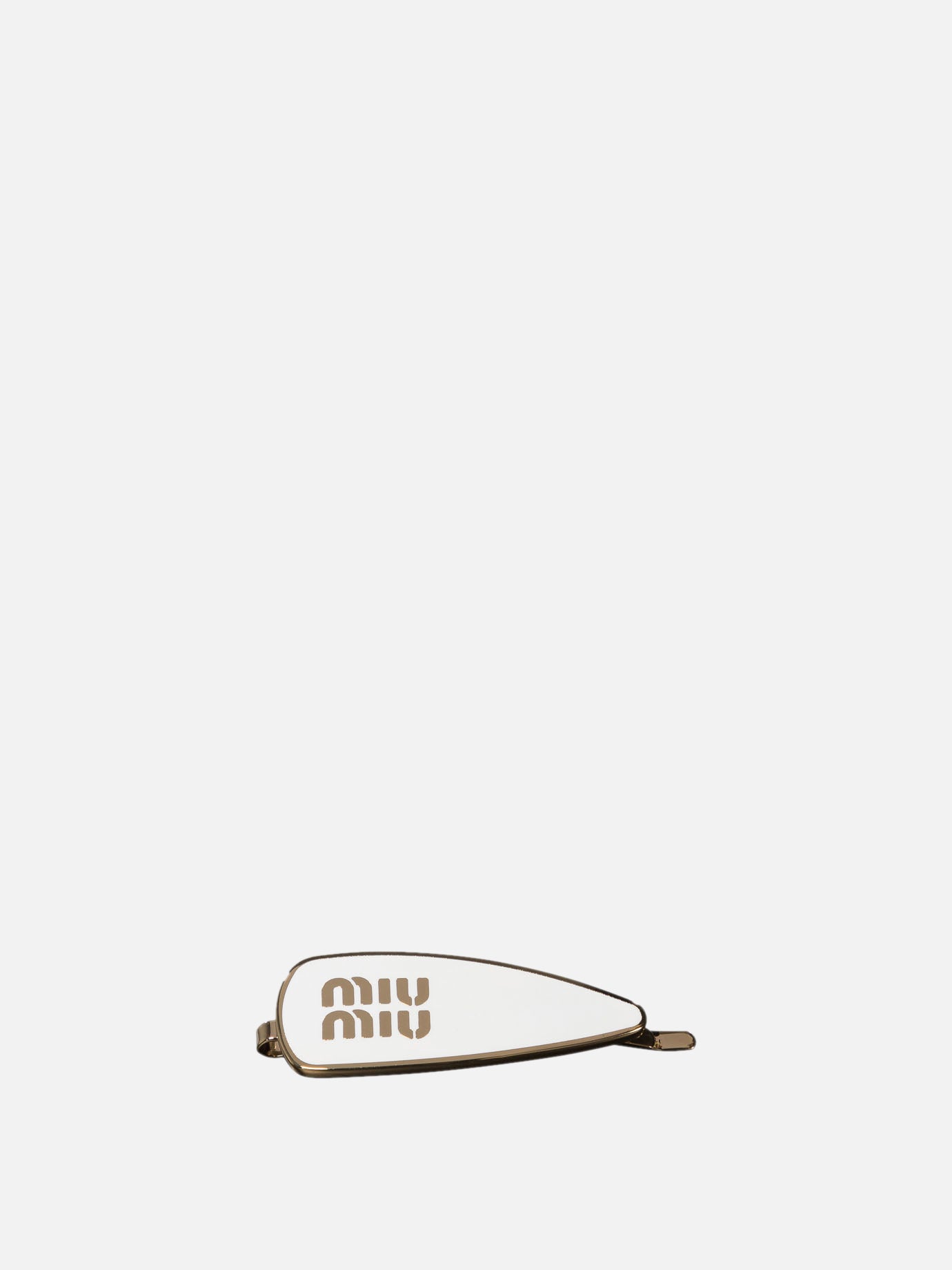 Hair clips 100% brass  White - Miu Miu Women | PDP | VIETTI Online Store | thumbnail