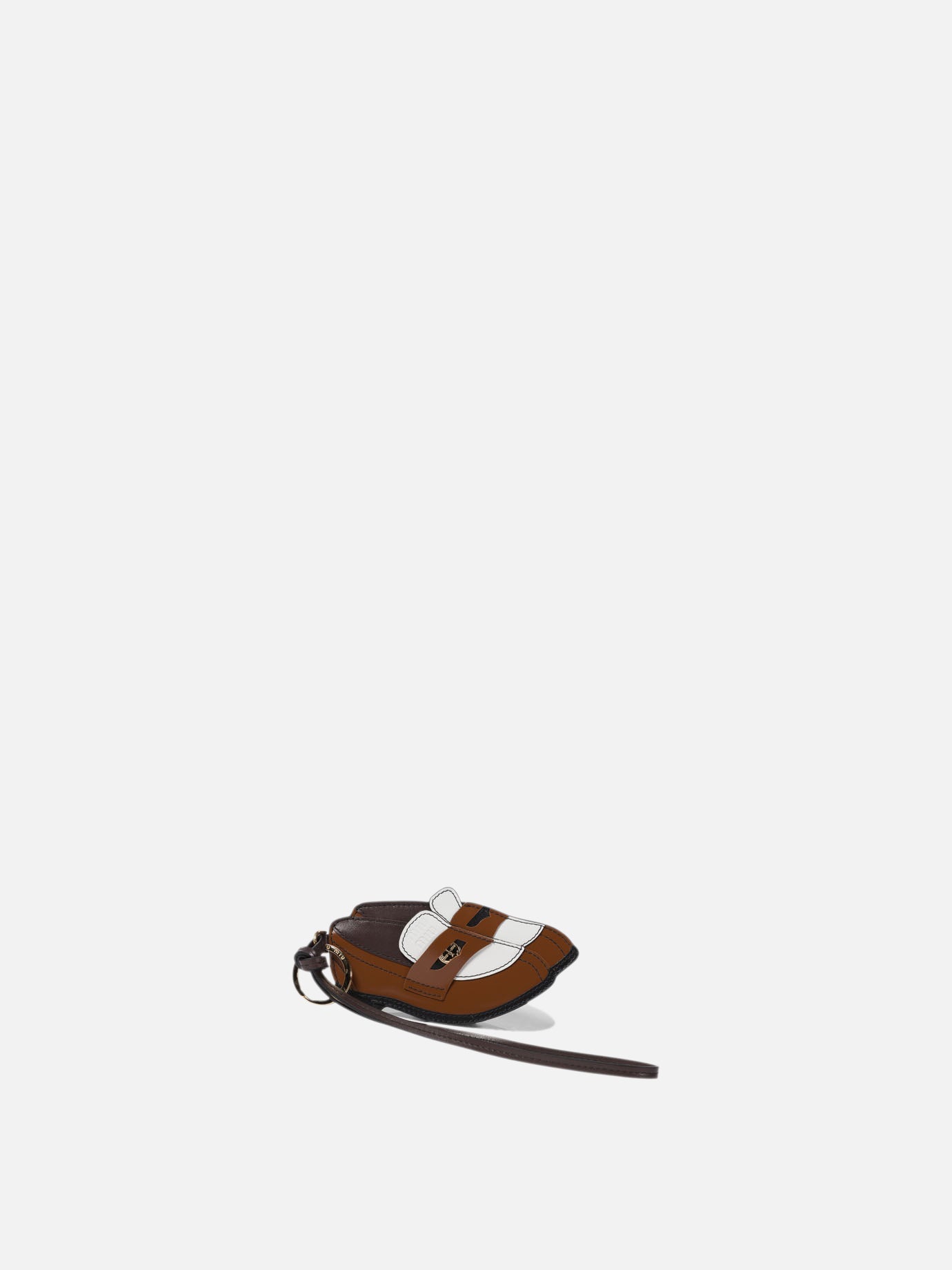 Keychains 100% calf leather  Brown - Miu Miu Women | PDP | VIETTI Online Store | thumbnail