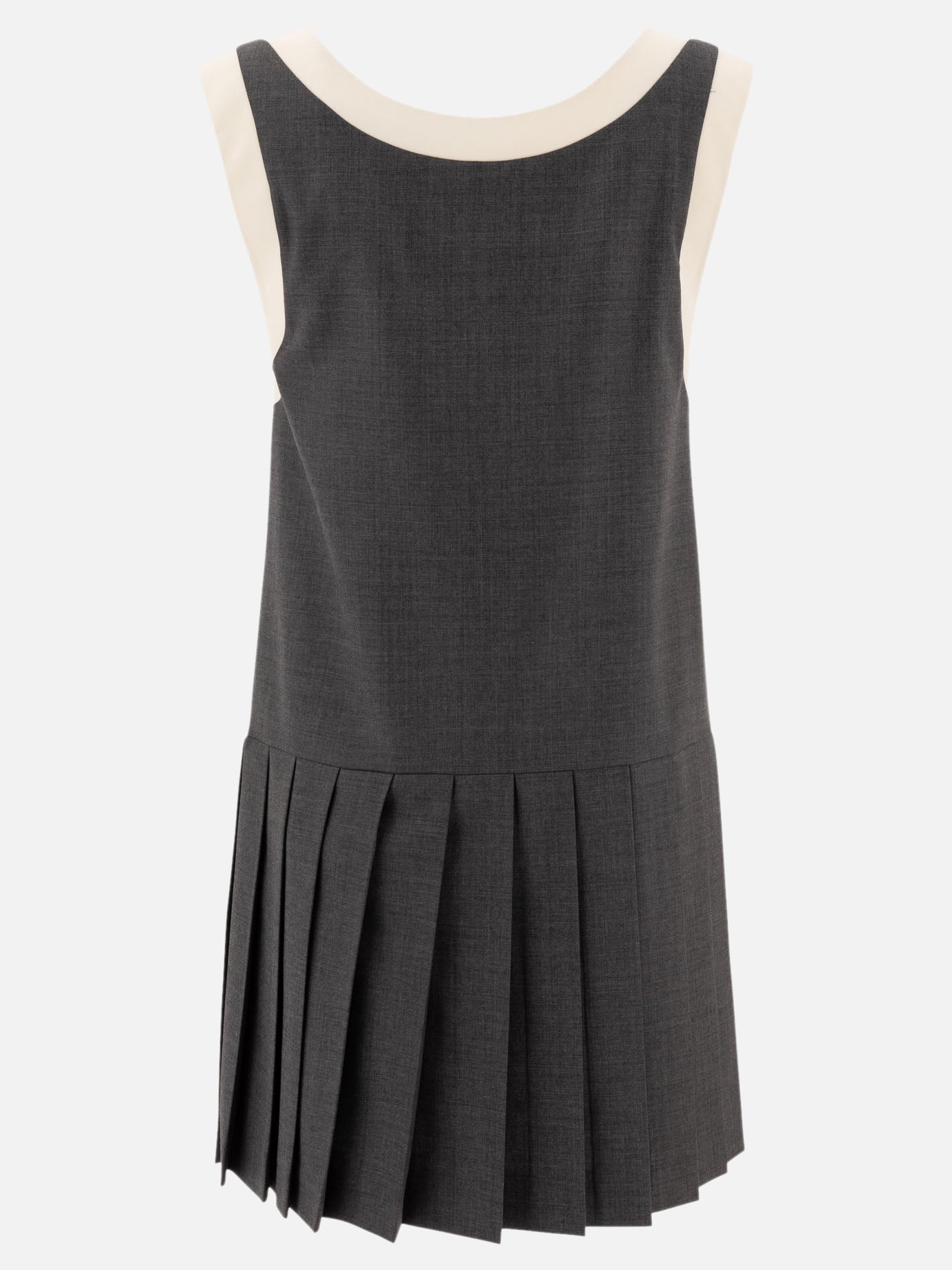 Mini dresses Logo  Grey - Miu Miu Women | PDP | VIETTI Online Store | Zoom-Modal_2
