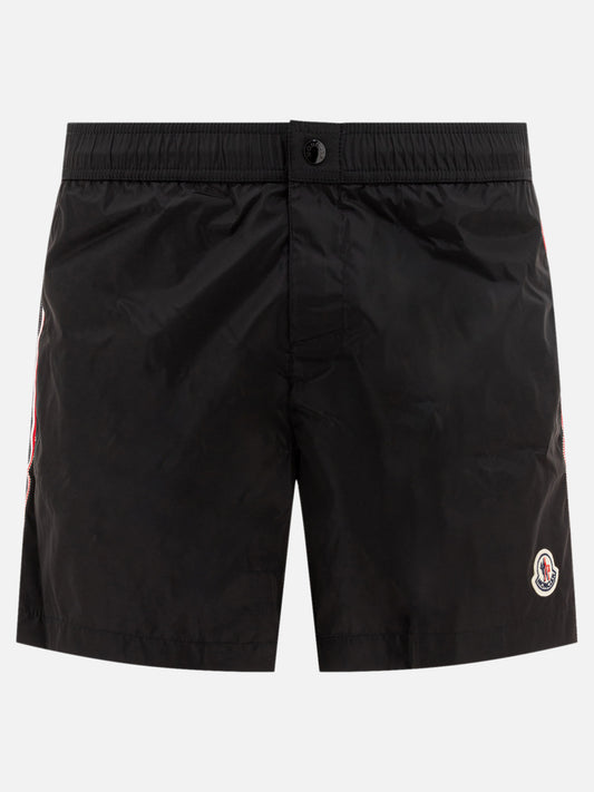 Swim shorts Logo  Black - Moncler Men | PLP | VIETTI Online Store 
