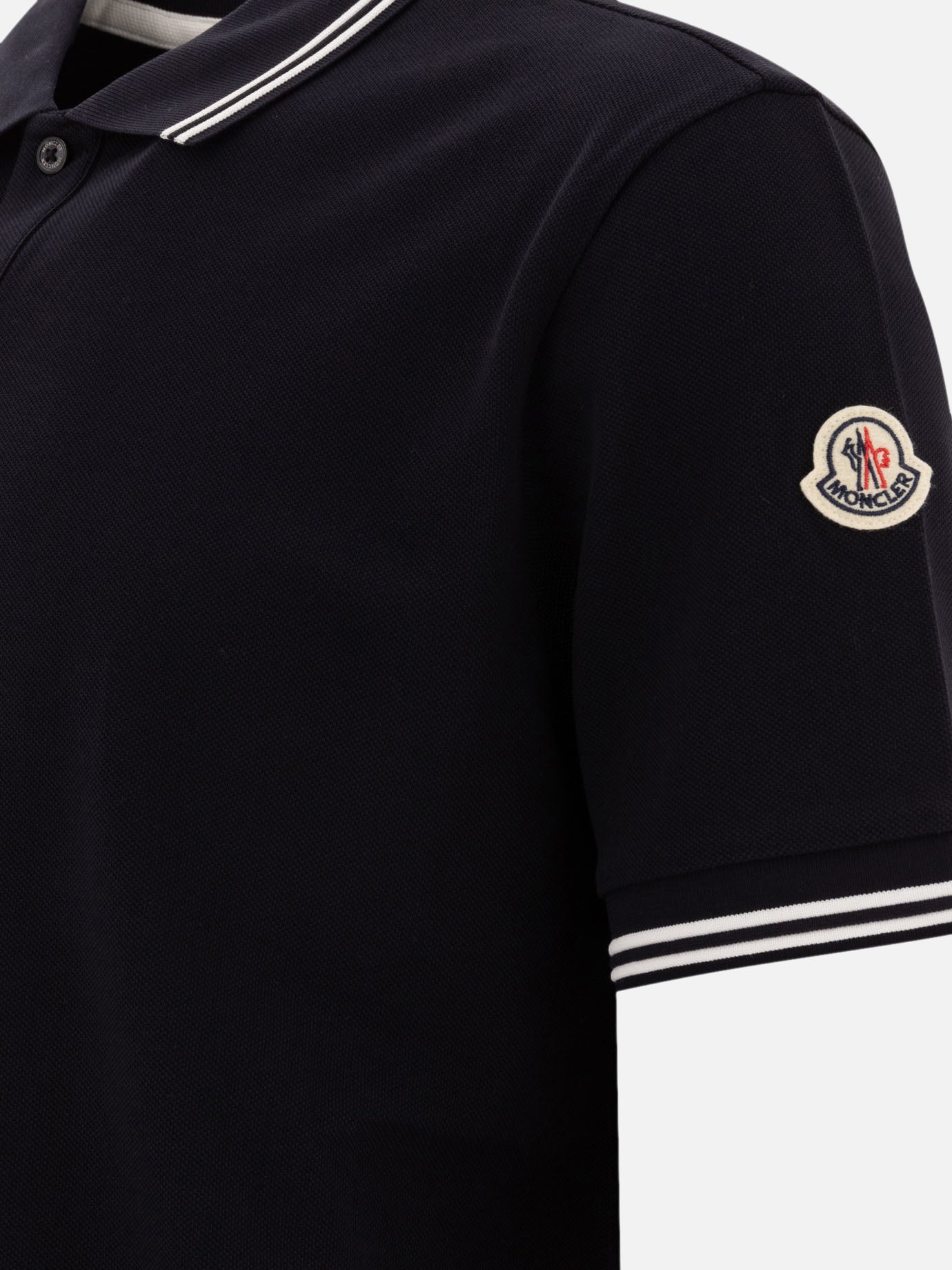 Polo shirts with buttons Logo  Blue - Moncler Men | PDP | VIETTI Online Store | Zoom-Modal_4
