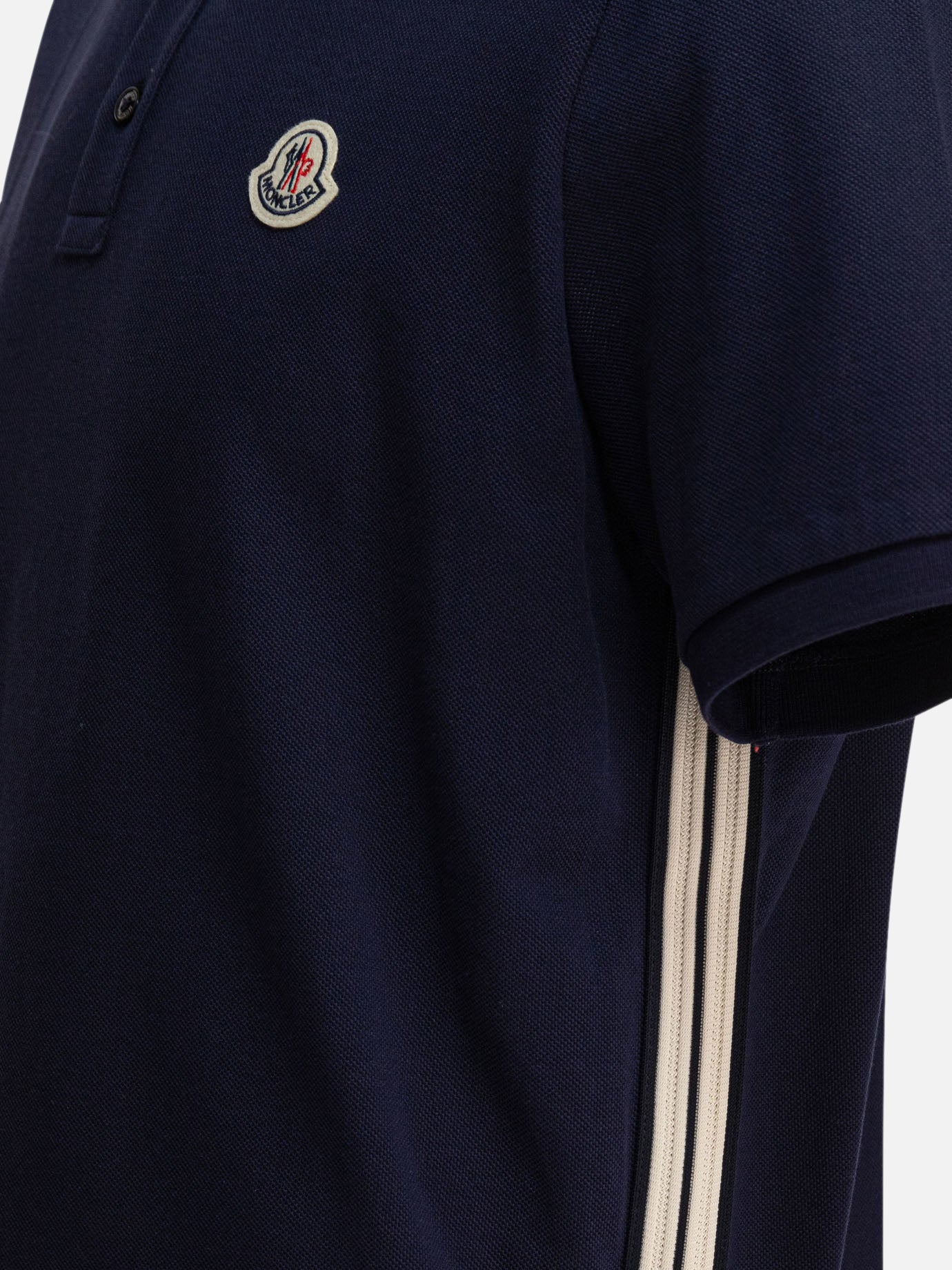 Polo shirts with buttons Logo  Blue - Moncler Men | PDP | VIETTI Online Store | Zoom-Modal_3
