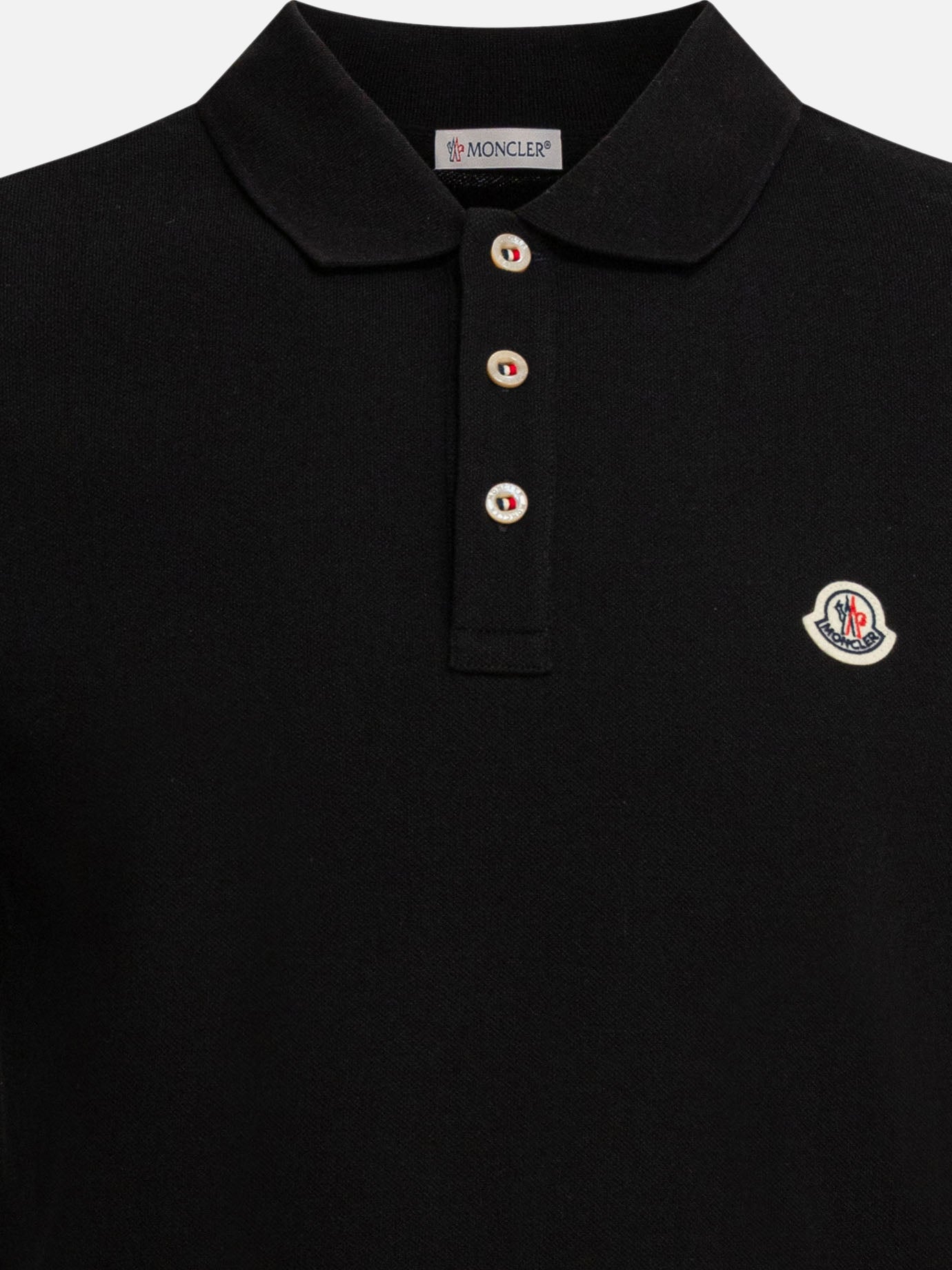 Polo shirts with buttons Logo  Black - Moncler Men | PDP | VIETTI Online Store | Zoom-Modal_3
