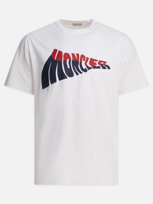 Crewneck t-shirts Logo  White - Moncler Men | PLP | VIETTI Online Store 
