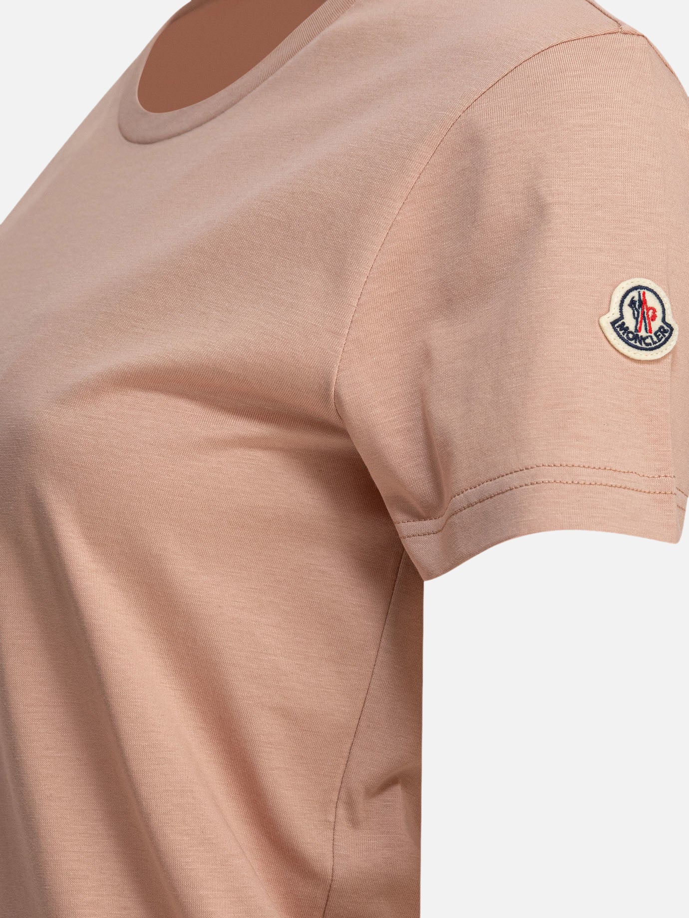 Crewneck t-shirts Logo  Pink - Moncler Women | PDP | VIETTI Online Store | Zoom-Modal_4

