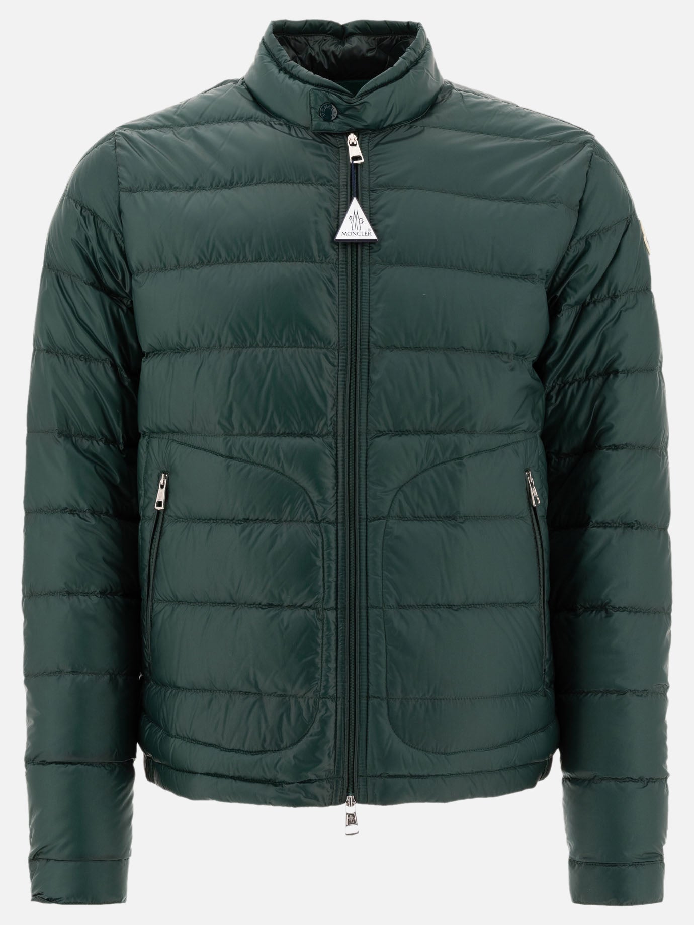 Down jackets Logo  Green - Moncler Men | PDP | VIETTI Online Store | thumbnail