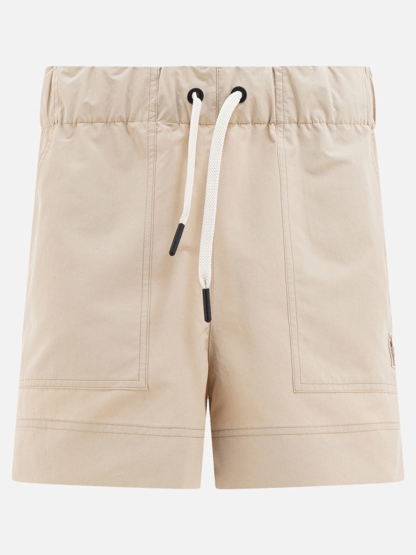 Drawstring shorts Solid colour  Beige - Moncler Grenoble Women | PDP | VIETTI Online Store | Zoom-Modal
