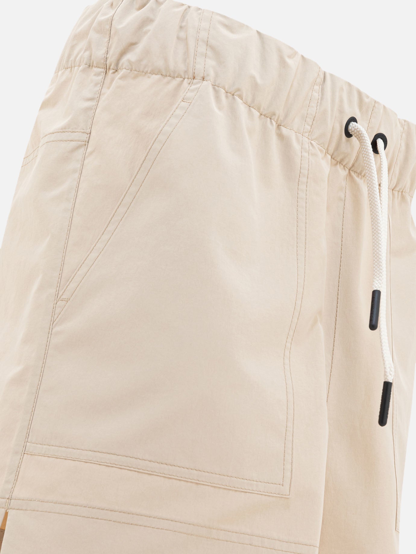 Drawstring shorts Solid colour  Beige - Moncler Grenoble Women | PDP | VIETTI Online Store | thumbnail_4
