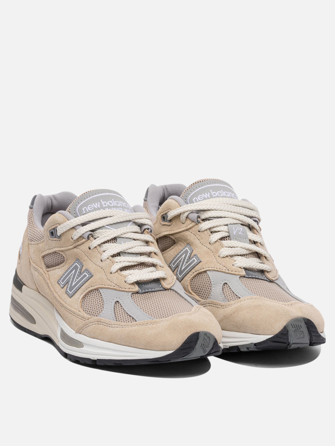 Low top sneakers 90% suede 10% mesh - 100% rubber  Beige - New Balance Men | PDP | VIETTI Online Store | thumbnail_2