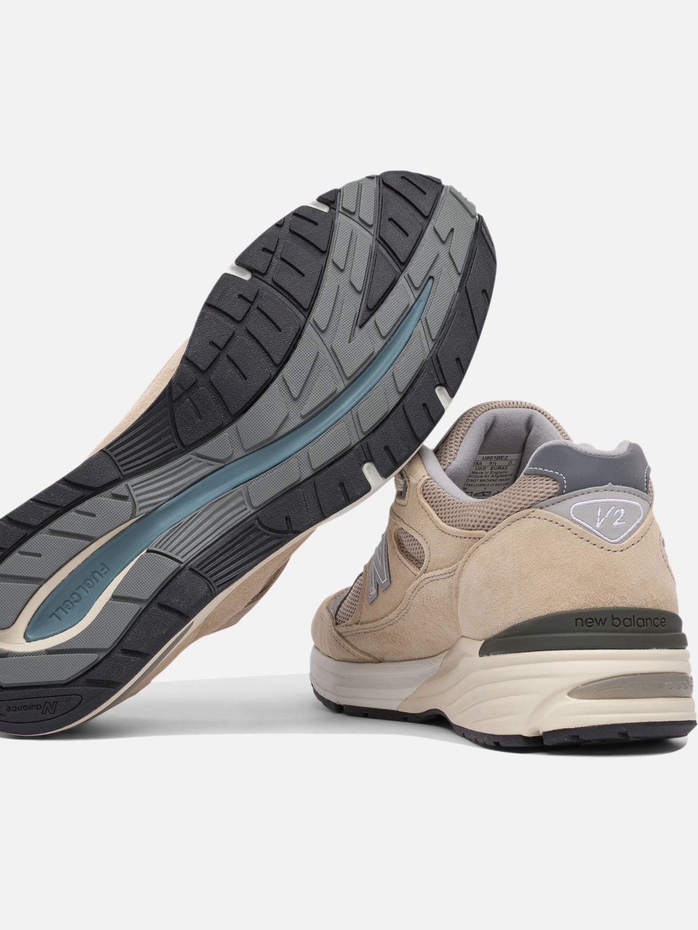 Low top sneakers 90% suede 10% mesh - 100% rubber  Beige - New Balance Men | PDP | VIETTI Online Store | thumbnail_5