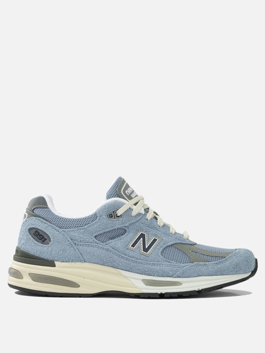 Low top sneakers 100% suede - 100% rubber  Light blue - New Balance Men | PDP | VIETTI Online Store 
