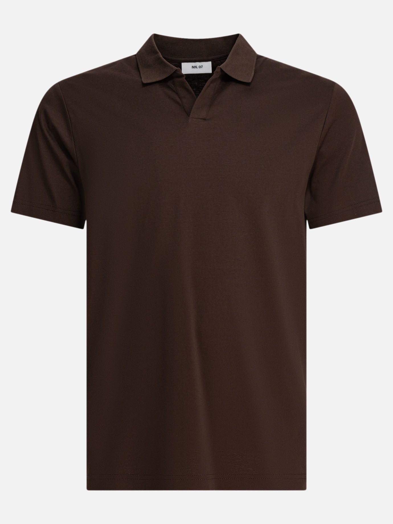 Polo shirts without buttons Solid colour  Brown - NN.07 Men | PDP | VIETTI Online Store | Zoom-Modal
