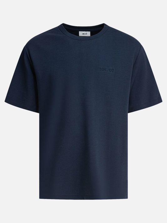 Crewneck t-shirts Solid colour  Blue - NN.07 Men | PLP | VIETTI Online Store 
