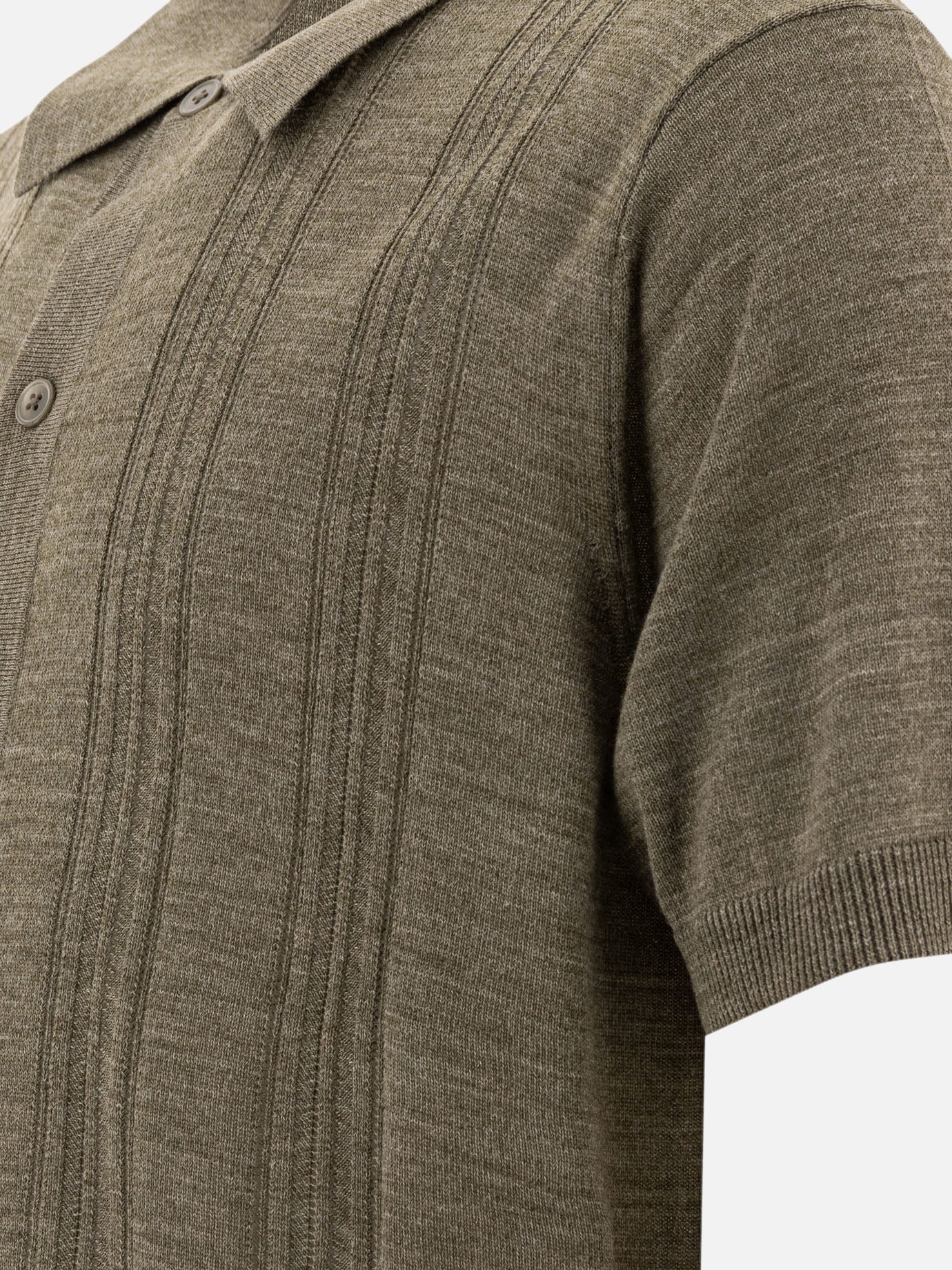Polo shirts with buttons Solid colour  Green - NN.07 Men | PDP | VIETTI Online Store | thumbnail_4