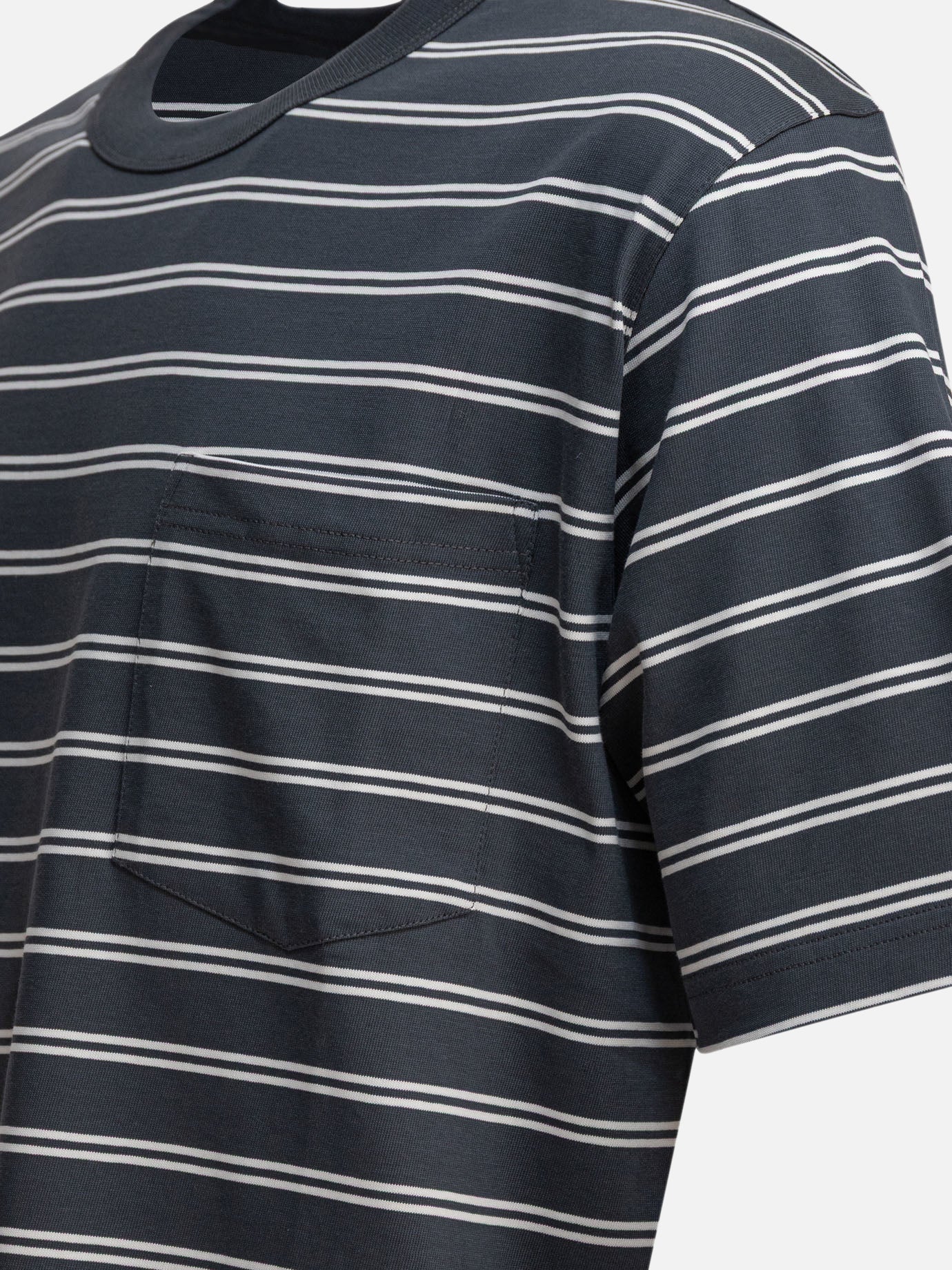 Crewneck t-shirts Striped  Grey - Norse Projects Men | PDP | VIETTI Online Store | Zoom-Modal_4
