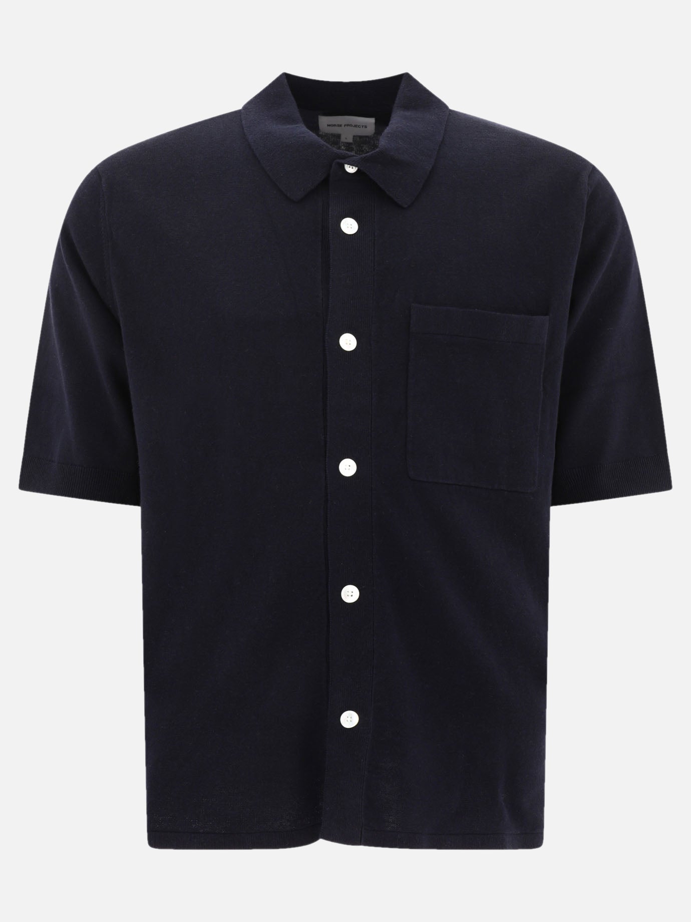 Casual shirts Solid colour  Blue - Norse Projects Men | PDP | VIETTI Online Store | thumbnail