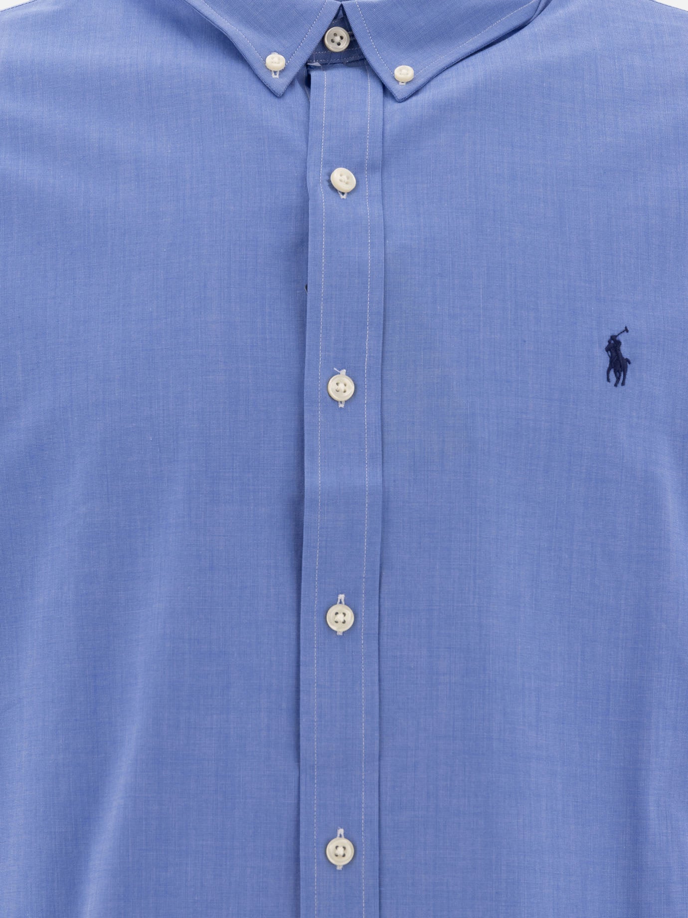 Polo Ralph Lauren Slim-fit stretch fil-à-fil shirt 13059625_S Blue thumbnail_3