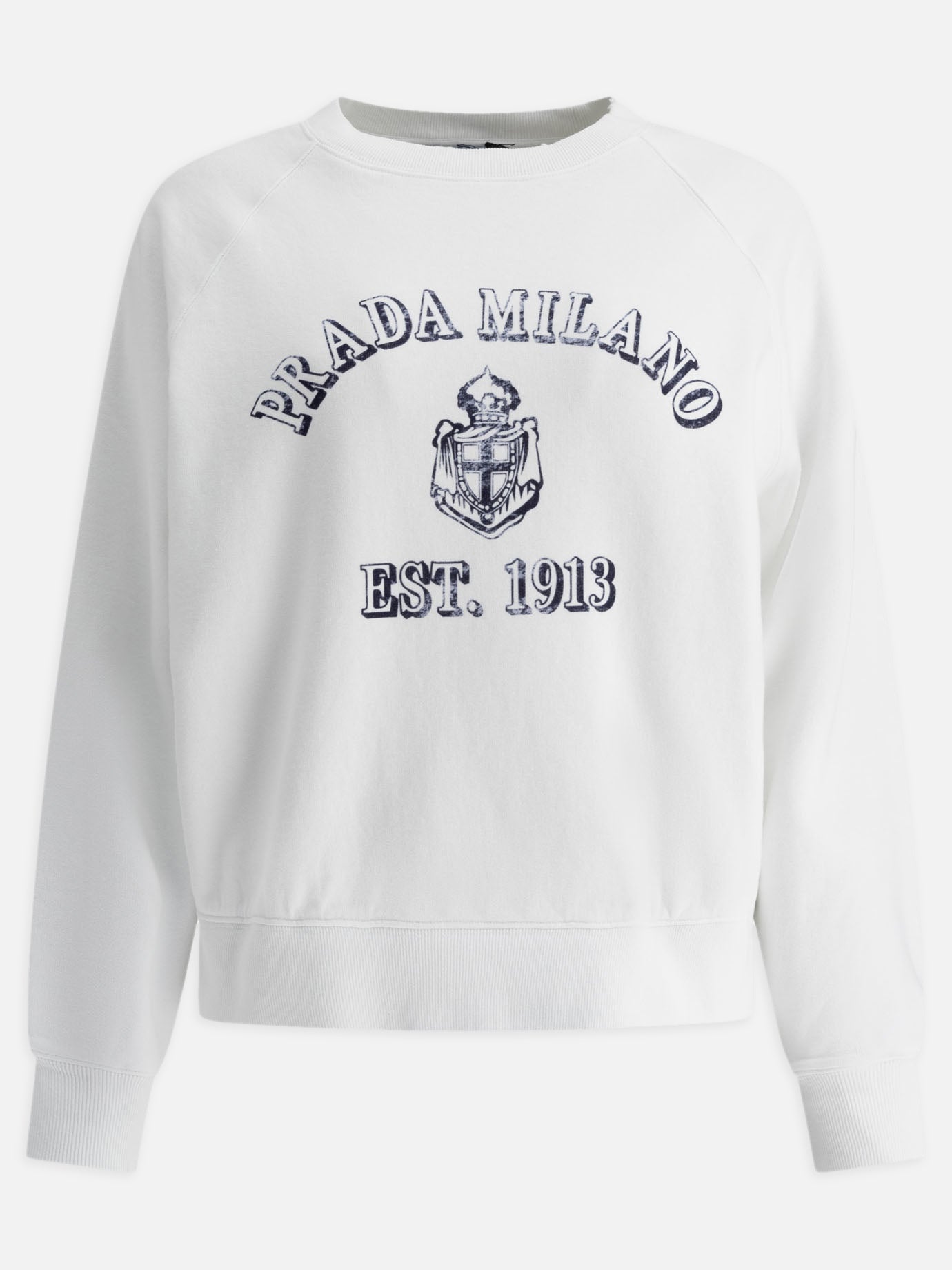 Crewnecks Logo  White - Prada Women | PDP | VIETTI Online Store | Zoom-Modal
