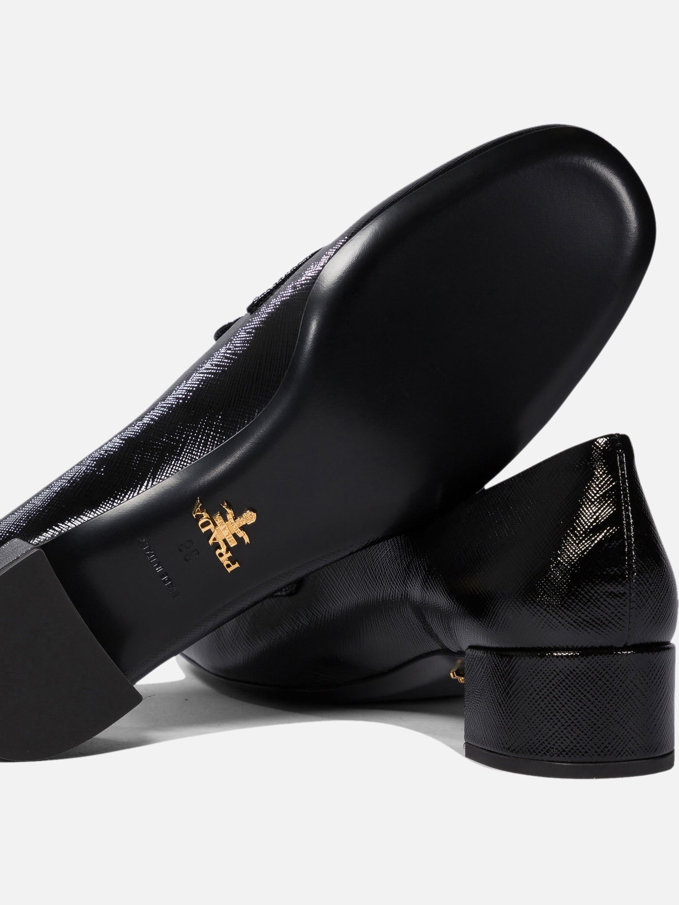 Loafers 100% calf leather - 100% leather  Black - Prada Women | PDP | VIETTI Online Store | thumbnail_5