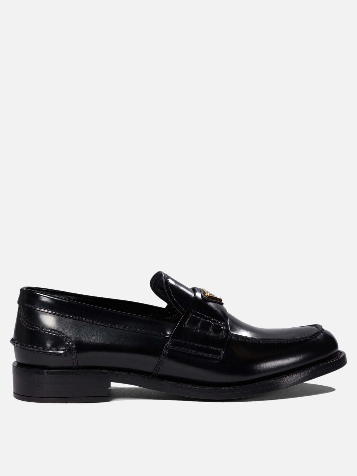 Loafers 100% calf leather  Black - Prada Women | PDP | VIETTI Online Store | thumbnail