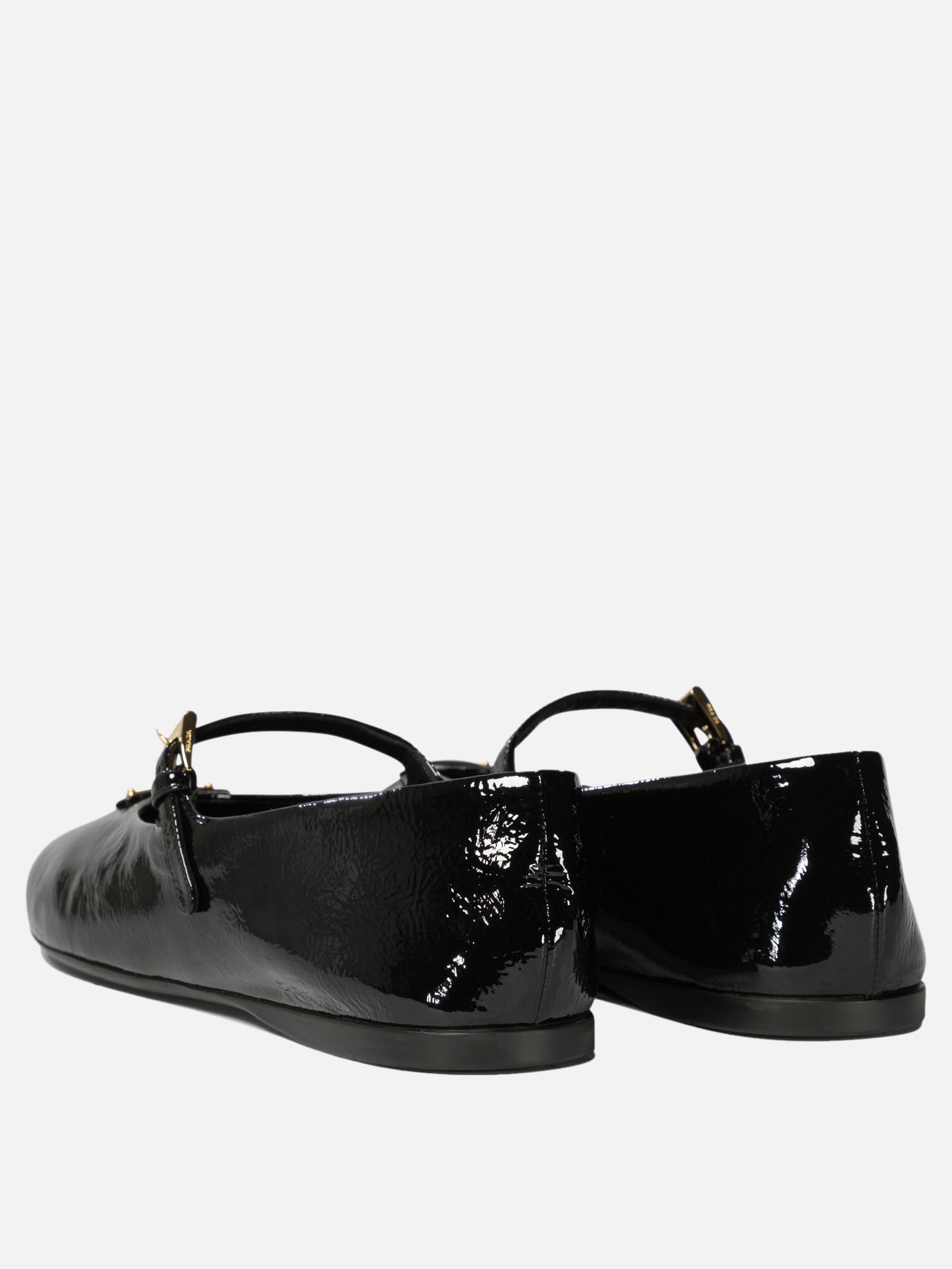 Prada Patent leather ballet flats Black